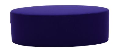 Lila Bon Bon Hocker von Softline, ein runder Sitzpouf für modernes Wohnen.